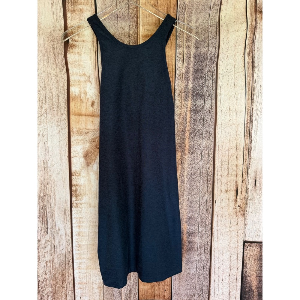 Beyond Yoga Athletic Dress Navy Blue Built In Bra Cross Back Athleisure Medium